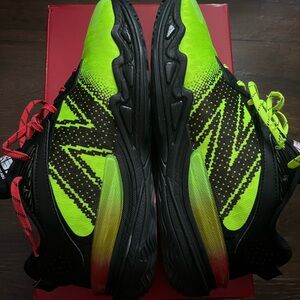 New Balance Hesi Low V2 Green Black Athletic Shoes